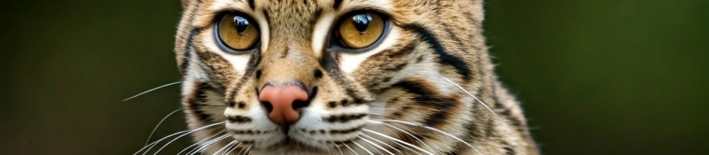 Primer plano de un gato atigrado con marcas oscuras apoyando sus patas sobre un tronco de madera en la naturaleza.