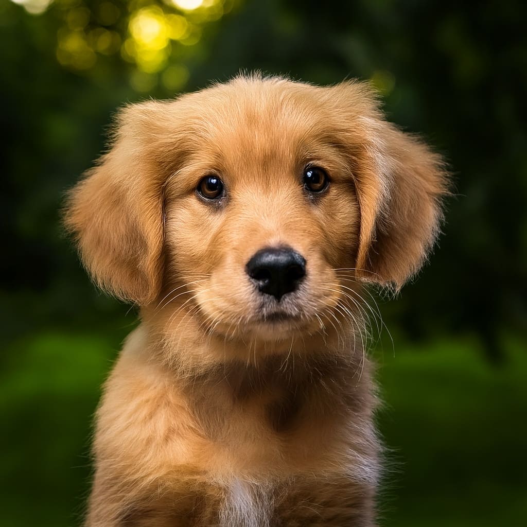 Mirada de un perro Golden Retriever
