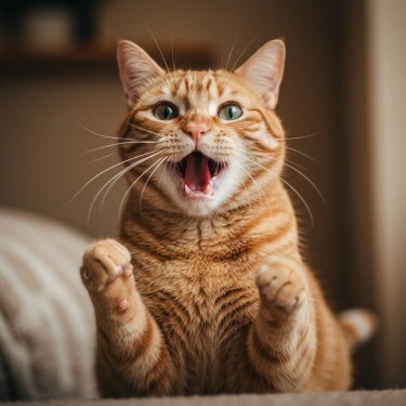 Gato estresado