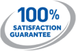 Logo de garantía de satisfacción 100%
